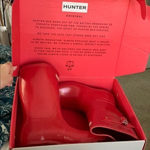 Red Hunter Rainboots